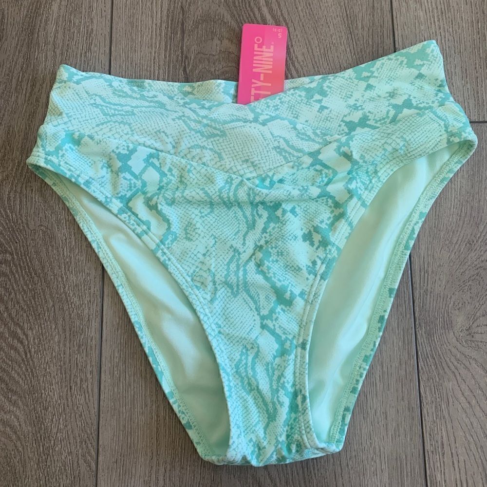 Ninety- Nine Juniors high waist cheeky swim bottoms